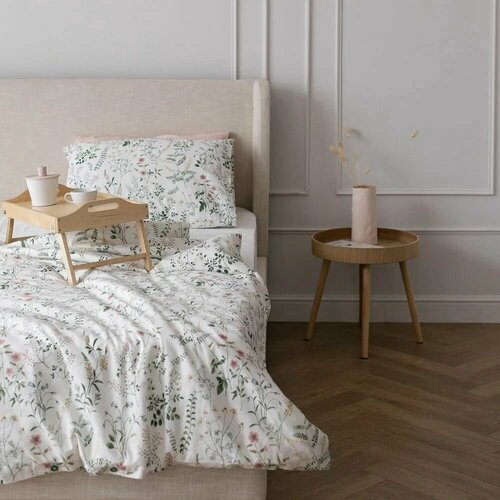 Постельное белье 1,5 спальное бязь 150х200 тилос (тимэнсмотт TIMJANSMOTT) икеа