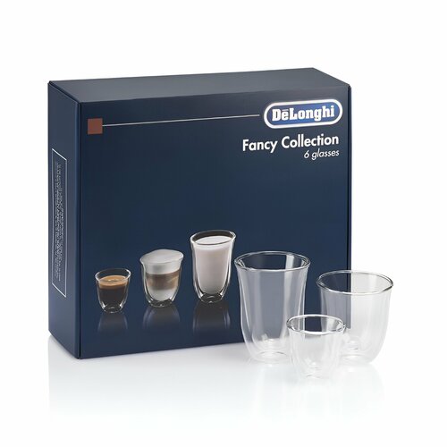 фото Набор стаканов delonghi fancy collection dlsc302 6 прозрачный 11 см 30.5 см