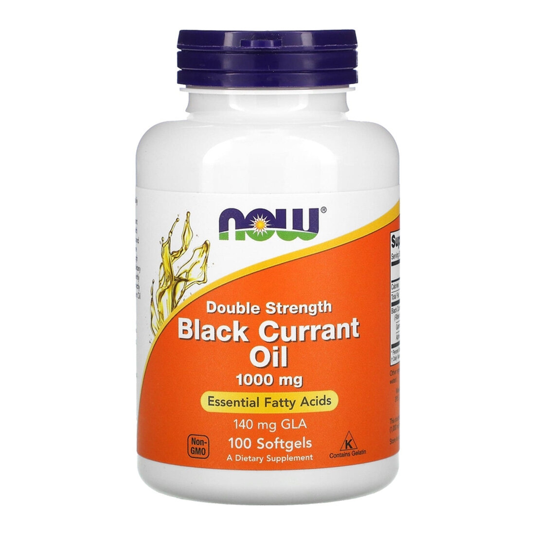 NOW Black Currant Oil 1000 mg, 100 капс.