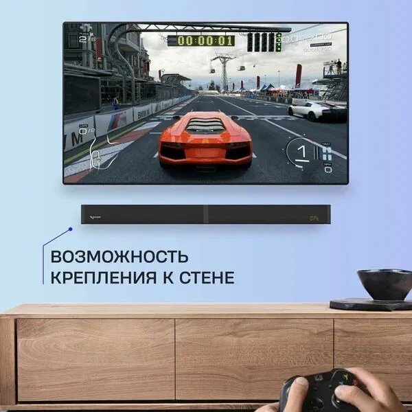 Саундбар триколор tr-sb-01 с сабвуфером 2.1, 80вт+40вт, Bluetooth, черный — фото 1