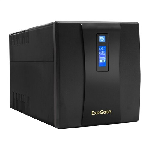 интерактивный ибп exegate specialpro smart llb 650 lcd ex292772rus черный 360 вт Интерактивный ИБП ExeGate SpecialPro Smart LLB-1500 LCD (EP285503RUS) черный 950 Вт