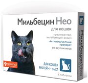 Neoterica Мильбецин Нео таблетки для кошек, 2 таб.