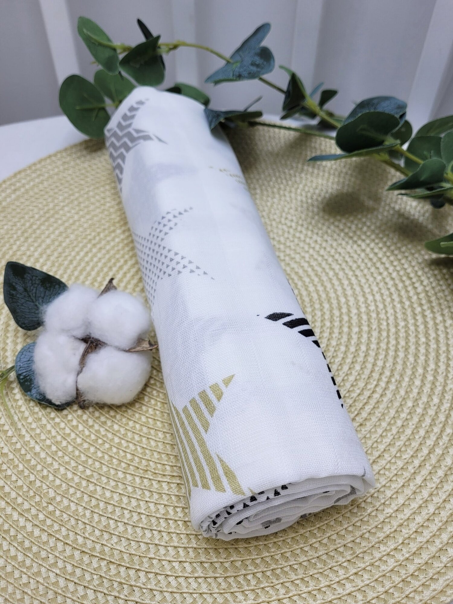 Пеленка муслиновая "Звезды" размер 100х120 см