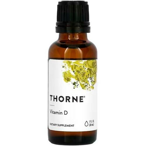 Thorne Research, витамин D в жидкой форме, 30 мл (1 жидк. унция)