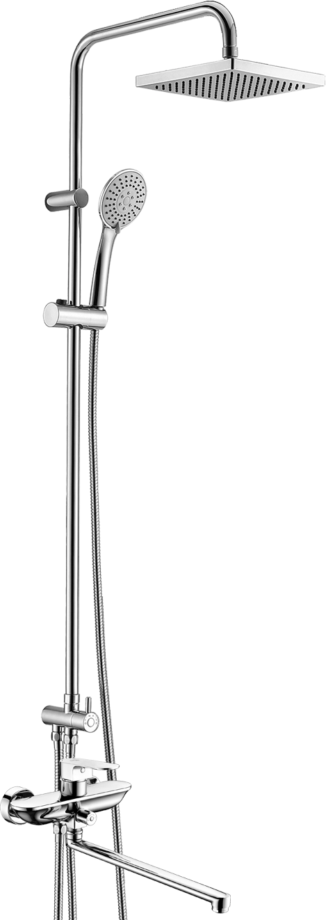 Душевая система WasserKRAFT Dinkel (A580217) с длинным изливом для ванны