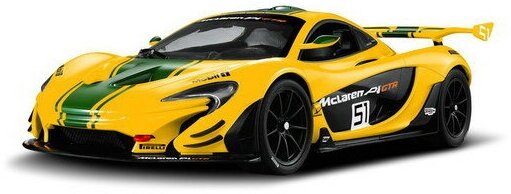 1:14 Машина р/у McLaren P1 GTR, 33,6*14,2*8,6 см, цвет жёлтый 27MHZ RASTAR 75000Y