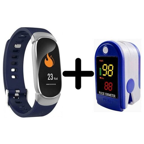 Умные часы BandRate Smart BRSQW1616SBL-SET2 с пульсометром ЧСС счетчиком калорий 506000₽