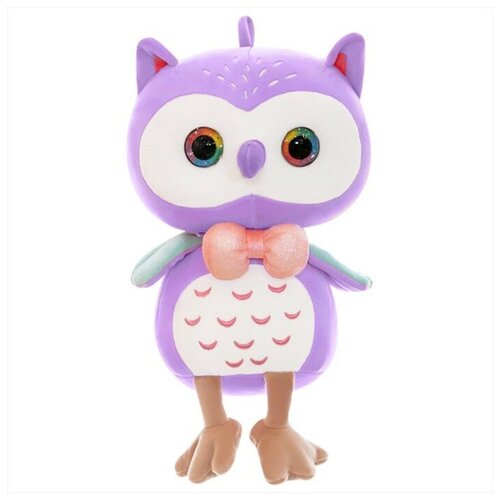 Мягкая игрушка «Сова Совушка» фиолетовая, 35 см игрушка мягкая мышка фиолетовая блестяшка