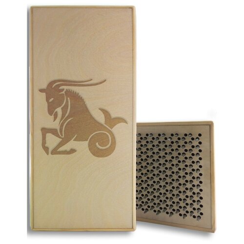 фото Доска садху для йоги с динамическими гвоздями знак зодиака - 11 шаг 10мм woodart