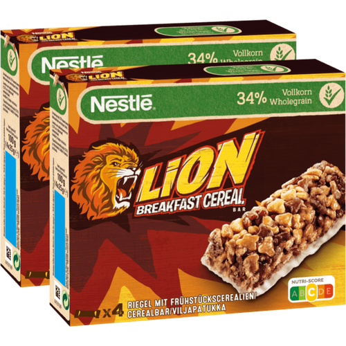 Батончик Nestle Lion Breakfast Cereal Bar, набор, 200г