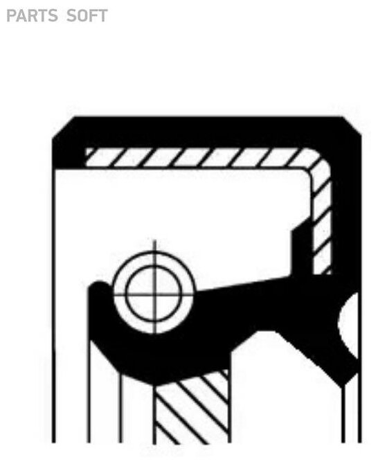 190 340 67C_cальник Кпп! 40X75x10 S40/S60/S80/V70 2.0I-2.5T 95> Corteco арт. 190 340 67B