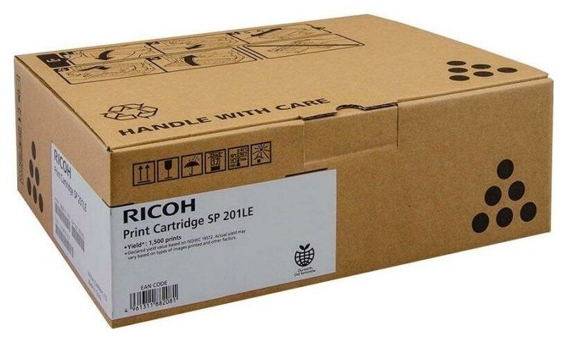 Ricoh Тонер-картридж оригинальный Ricoh SP 201L 407999 SP-201L черный 1.5K