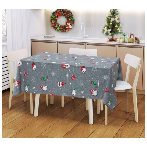 фото Скатерть из рогожки гномики 3 150х145 текс-дизайн