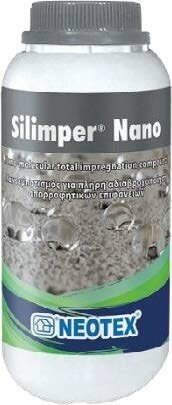 Гидрофобизатор Silimper Nano 1л, силан-силоксановая, водоотталкивающая пропитка на водной основе, пористых поверхностей