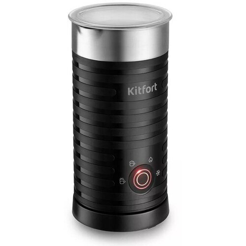 Капучинатор Kitfort КТ-7110, 500 Вт, 0.55 л, 4 режима, чёрный электрочайник kitfort кт 642 4 коричневый 1 7 л 2200 вт