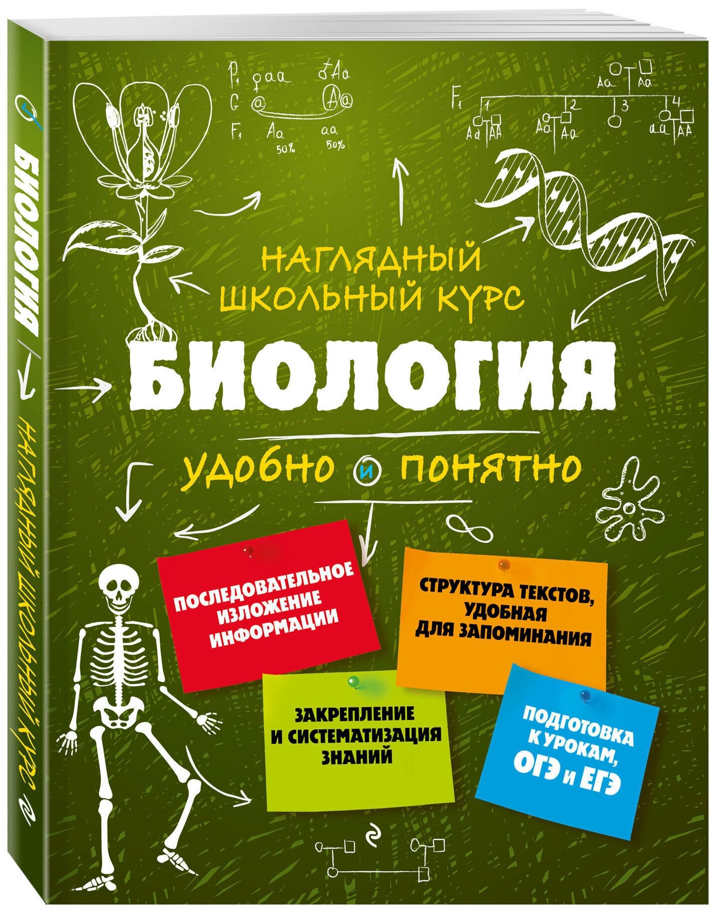 Биология Наглядный школьный курс Удобно и понятно Учебное пособие Мазур ОЧ 6+