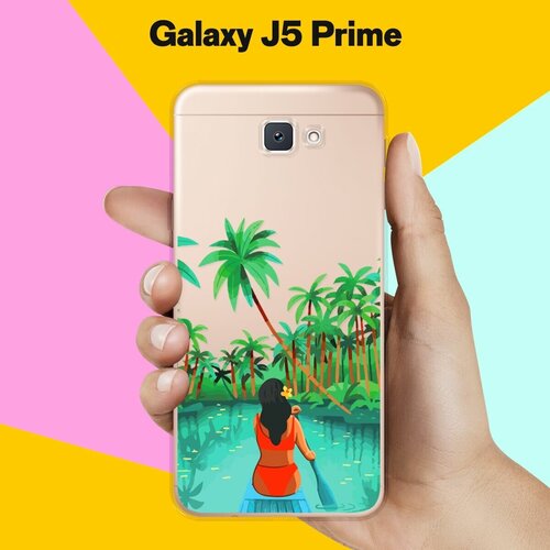 Силиконовый чехол на Samsung Galaxy J5 Prime Пейзаж / для Самсунг Галакси Джей 5 Прайм силиконовый чехол на samsung galaxy j2 prime узор нло для самсунг галакси джей 2 прайм