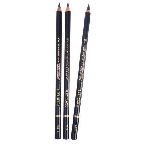 Набор 3 штуки карандаш цветной Koh-I-Noor GIOCONDA 8815 soft, черный (3502241) набор 3 штуки карандаш цветной koh i noor gioconda 8815 soft черный 3502241