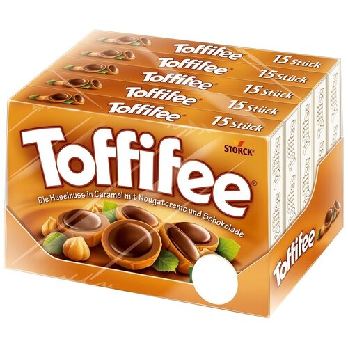 Набор конфет в коробке, "Toffifee", орешки в карамели и шоколаде, 125г 5 шт