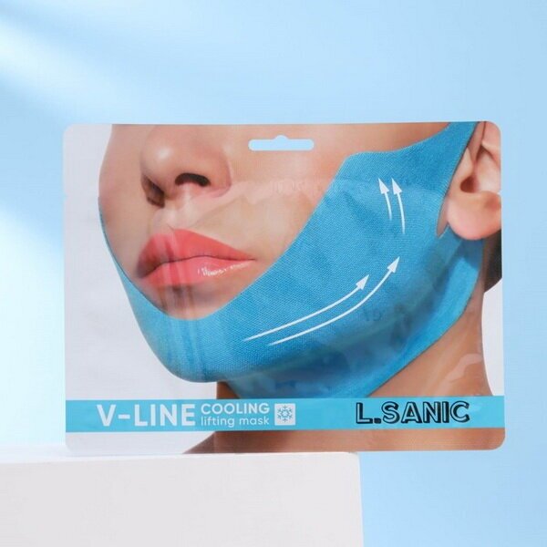 Маска-бандаж V-line для коррекции овала лица с охлаждающим эффектом, 20г