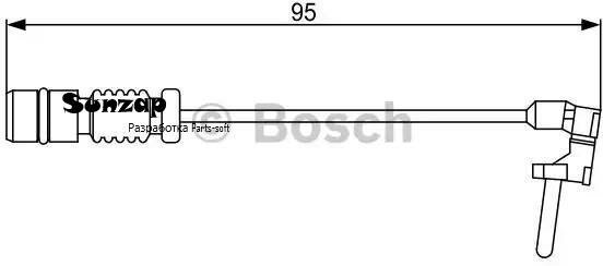 Датчик износа тормозных колодок задний Bosch 1987474901 для PUCH Mercedes-Benz