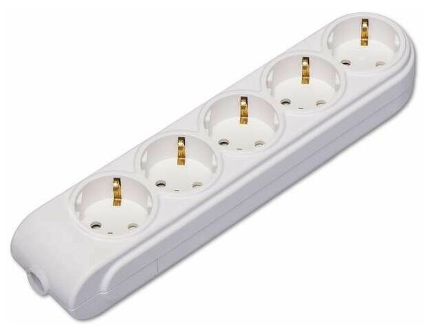 N5210000 Колодка удлинителя 5-м с заземл. защ. шторки Makel
