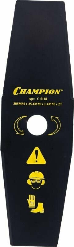 Нож для мотокосы Champion 305х2х25,4 2 зуба