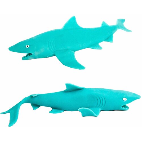 Игрушки резиновые фигурки тянучки Морские животные Акулы 25 см. антистресс / 2 шт.