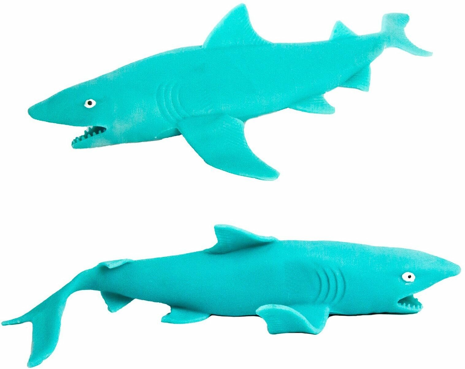 Игрушки резиновые фигурки тянучки Морские животные Акулы 25 см. антистресс / 2 шт.