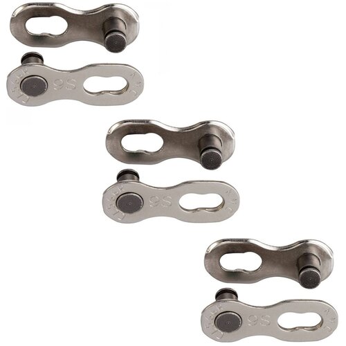 фото Замок цепи kmc для цепей на 9скоростей (3шт)