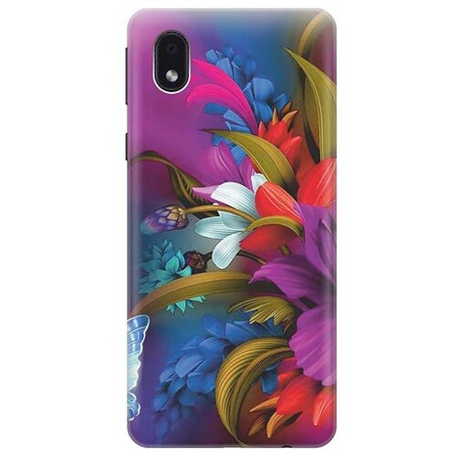 фото Ультратонкий силиконовый чехол-накладка для samsung galaxy a01 core с принтом gosso