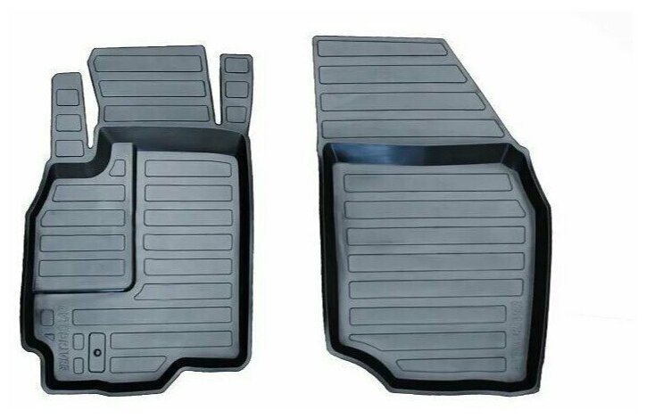 фото Коврики салона резиновые с бортиком Avtodriver для Mitsubishi Lancer IX (2003-2010) (передние)