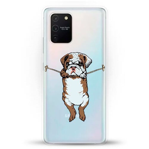 фото Силиконовый чехол бульдог на samsung galaxy s10 lite andy & paul
