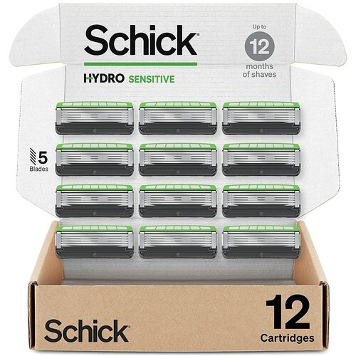 Сменные Кассеты Для Мужской Бритвы Schick Hydro Sensitive Refills 4 шт для чувствительной кожи