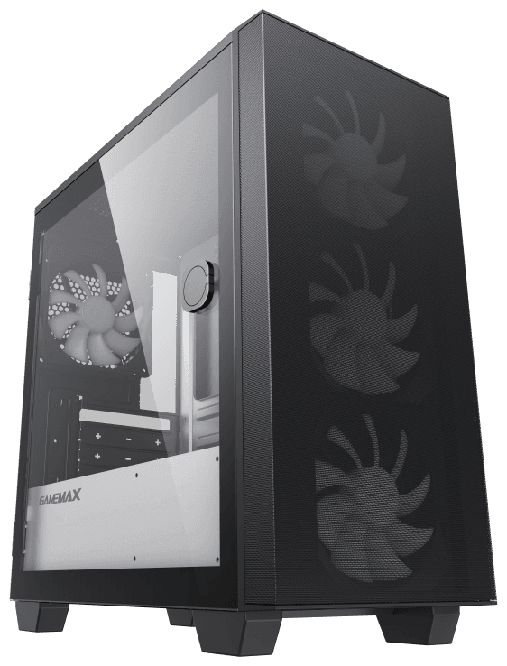 Корпус GameMax mATX case, black, w/o PSU, w/1xUSB3.0+1xUSB2.0, w/3x12cm ARGB front fans GMX-12-Rainbow-D), w/1x12cm ARGB rear fan (GMX-12-Rainbow-D)