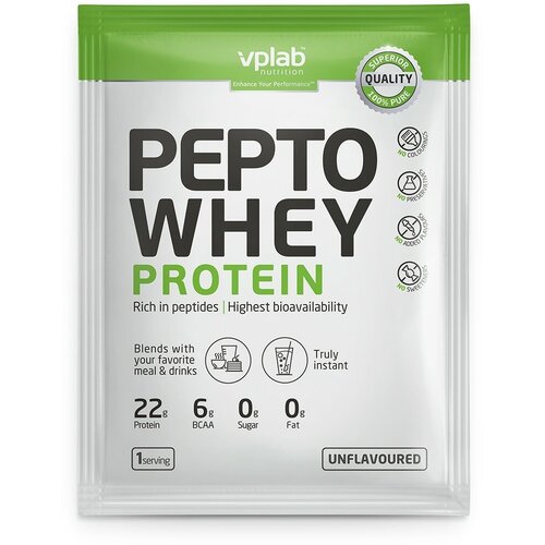 Vplab Pepto Whey пробник 10 шт по 25гр нейтральный