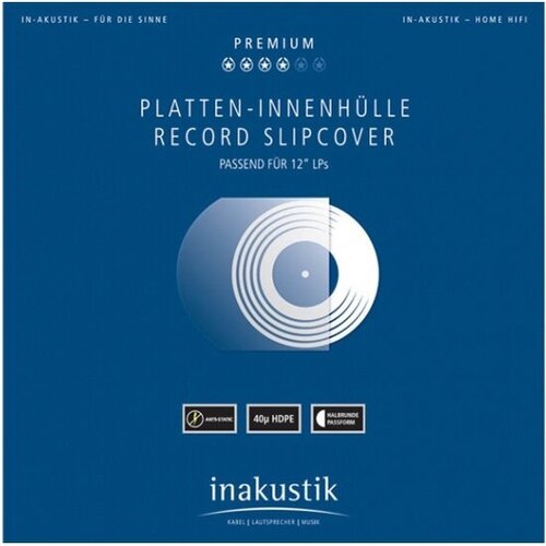 Конверт внутренний Inakustik для виниловых пластинок (50 шт) пуччини мадам батерфлай набор виниловых пластинок 3 шт