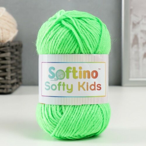 Пряжа 100% акрил Softy Kids 90м ±5м 50 гр цвет 40 фисташка