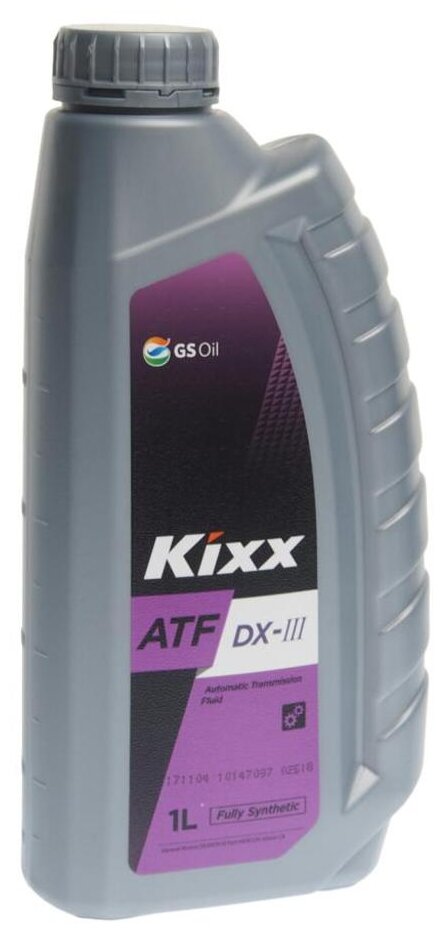 Масло (жидкость) для АКПП KIXX ATF DX-III синтетика 1л