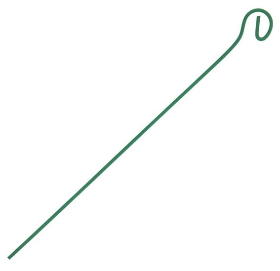 Колышек для подвязки растений, h = 80 см, d = 0.3 см, проволочный, зелёный, Greengo - фотография № 1