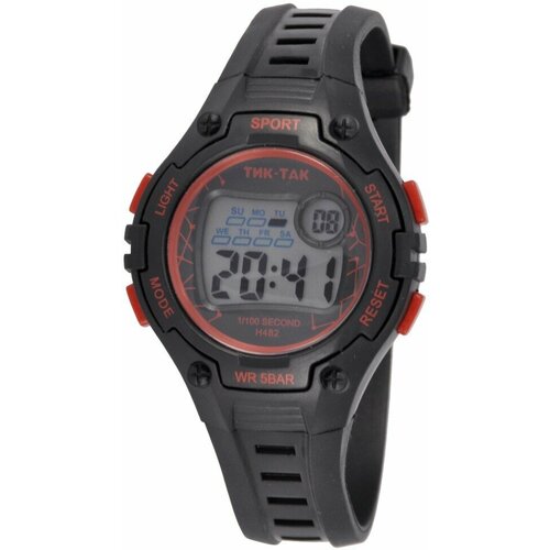 фото Наручные часы тик-так, красный, черный