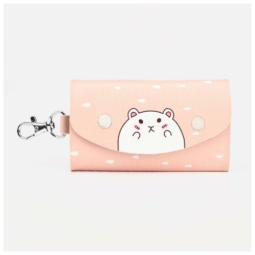 SUI Ключница на кнопках длина 108 см 7 карабинов цвет бежевый 411₽