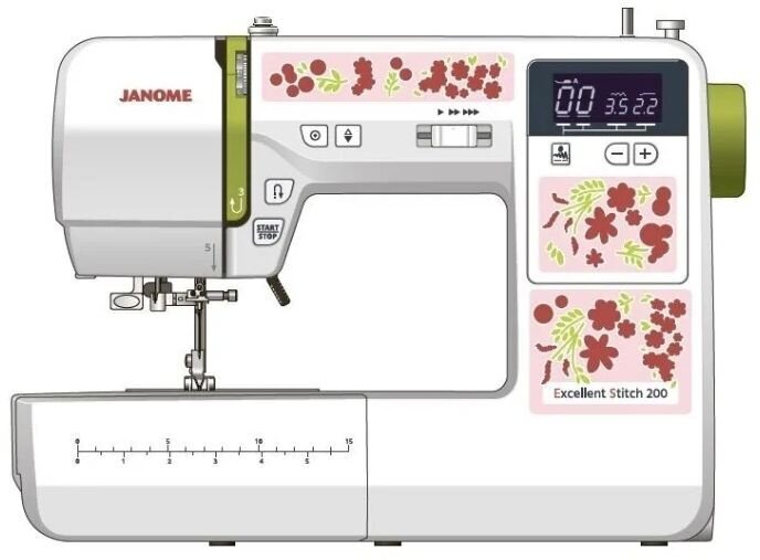 Швейная машина Janome Excellent Stitch 200 белый