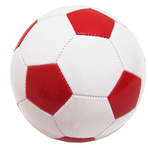 Мяч белый с красными вставками