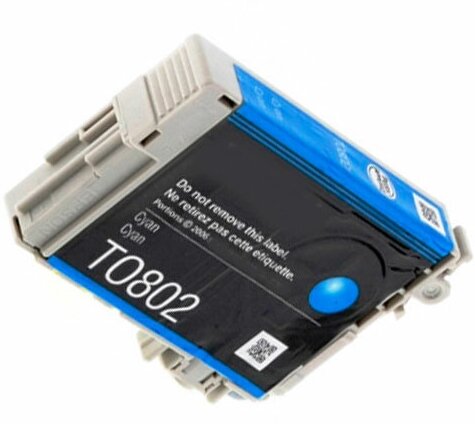 Картридж EasyPrint IE-T0802, 330 стр, голубой - фото №3