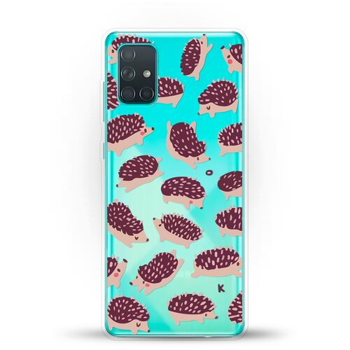 фото Силиконовый чехол ёжики на samsung galaxy a71 andy & paul