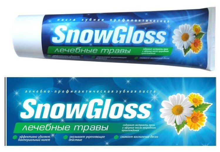 Зубная паста SnowGloss Лечебные Травы 100 мл