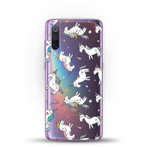 фото Силиконовый чехол единороги на xiaomi mi 9 andy & paul