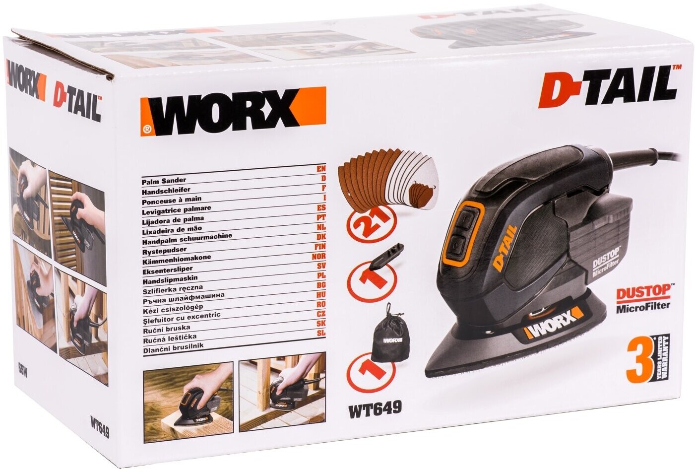 Дельташлифовальная машина Worx WT649, 65 Вт - фотография № 2