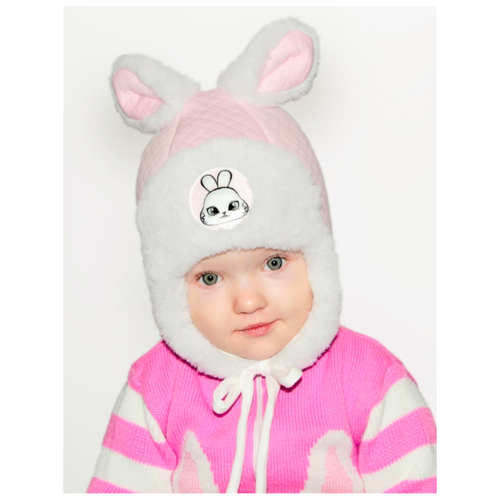 фото Шапка детская зимняя "мия", розовая, 2553-12, р.46 филиппок